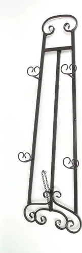 Vista 7 de Soporte grande de hierro forjado para presentar arte, de metal easel, 50 Pulgadas Three Bracket Port Heights at 16, 26, And 36 Inch, For Artwork