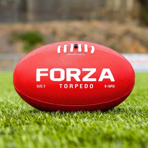 Vista 2 de FORZA Torpedo AFL - Balones de fútbol de entrenamiento Balones de fútbol australianos resistentes a la intemperie 100% cosido a mano