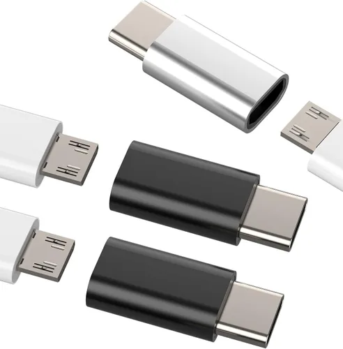 Vista 9 de Adaptador micro USB hembra a USB C macho (paquete de 3) compatible con Samsung Galaxy Note 10 S21 S20 Pixel 5XL iPad Pro Air4 LG Ultra Z Flip