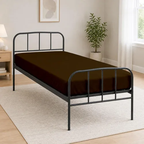 Vista 23 de Sábana bajera ajustable de tamaño para catre de 30" x 75", 100% algodón egipcio, perfecta para literas de campamento/casas rodantes/camas de Gris