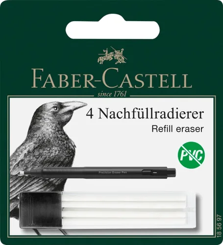 Vista 9 de Faber-Castell 185610 - Bolígrafo borrador de precisión, incluye borrador