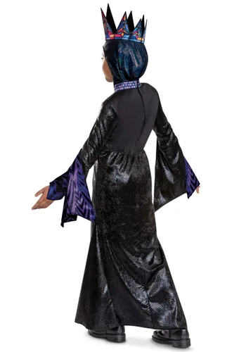 Vista 3 de Disfraz Deluxe de Reina Malvada de Blancanieves Live Action para Niña Multicolor