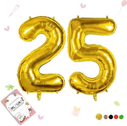 Vista 11 de Globos grandes de 40 pulgadas de números del 0 al 9, globos numéricos para decoración de fiesta de cumpleaños, globos de helio de aluminio