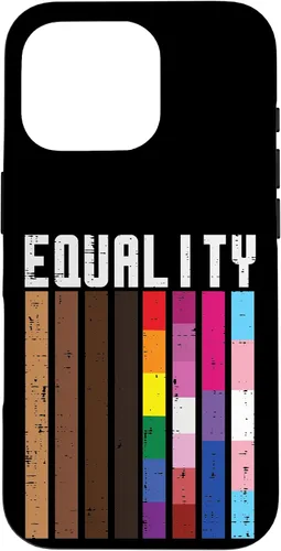Vista 20 de Igualdad Negro LGBT Pride Rainbow Lesbian Gay Bi Trans - Funda de regalo para iPhone 17