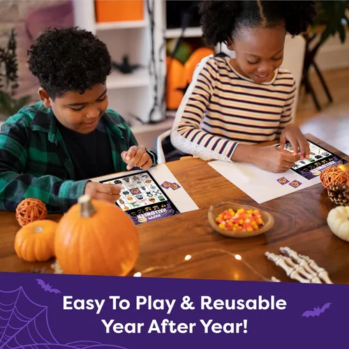 Vista 6 de Juegos de Halloween para fiestas infantiles, juego de bingo de Halloween para niños con hasta 30 jugadores, juegos de fiesta de Halloween