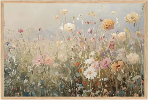 Vista 12 de Arte de pared de paisaje flotante, impresiones de flores silvestres, pinturas botánicas coloridas de la naturaleza, obras de arte de 12 x 16