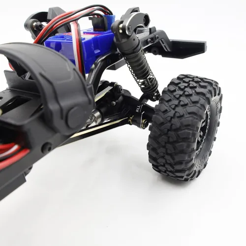 Vista 5 de Aluminio RC Shock Flex cuchillas montaje de choque ajustable para TRX4M 1/18 RC Crawler Upgrade