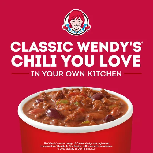 Vista 4 de Chili con frijoles Wendy's, Chile enlatado, 15 oz.