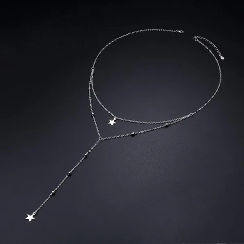 Vista 3 de DAOCHONG Collares con colgante de sol y luna de plata de ley 925 para mujer, regalos de joyería para ella