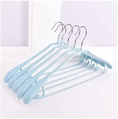 Vista 16 de Perchero organizador de ropa, perchas de ropa / perchas para abrigos, 10 perchas de metal antideslizante sin costuras para el hogar para colgar ropa