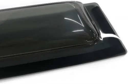 Vista 6 de 8 Pieces - Sun Rain Wind Deflectors Door Window Visors Outside Mount Channel Style Dark Smoke Tint for Chevy for Equinox 2010-2017