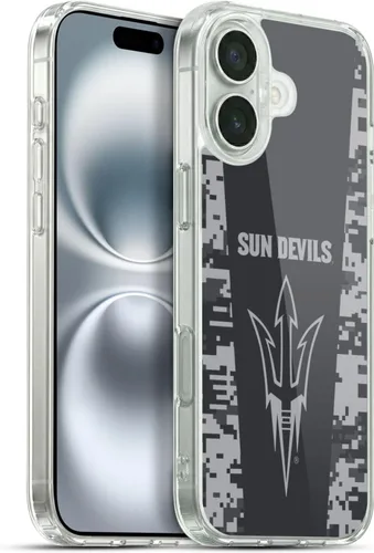 Vista 186 de Head Case Designs Funda de gel ASU Camou con licencia oficial de la Universidad Estatal de Arizona [protección de grado militar] compatible