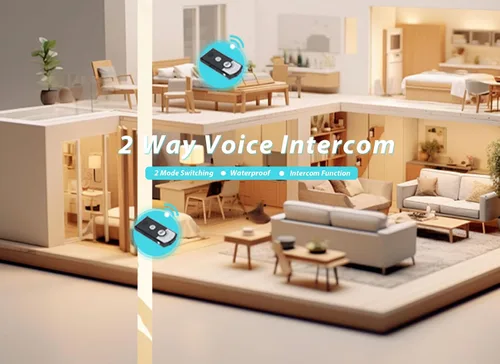 Vista 2 de Intercomunicador de voz de 2 vías, unidad de intercomunicador, Intercomunicador inalámbrico impermeable, Chip de ahorro de energía inteligente