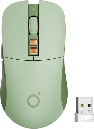 Vista 9 de EWEADN G309 - Ratón inalámbrico para computadora, 2.4G y Bluetooth, ergonómico, inalámbrico, con 4000 DPI, 5 niveles de ajuste, mouse lindo