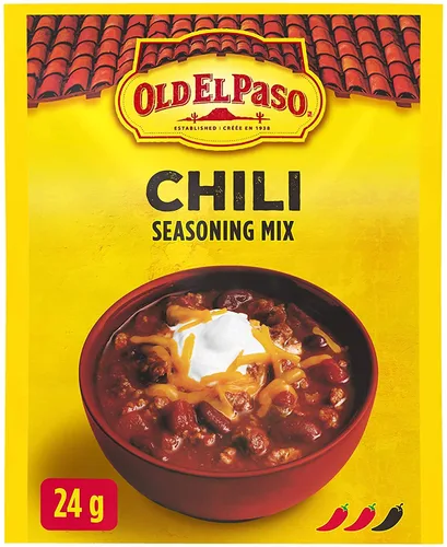 Vista 2 de Old El Paso Chili Seasoning Mix, 0.85 oz/0.8 onzas, paquete de 6 {Importado de Canadá}
