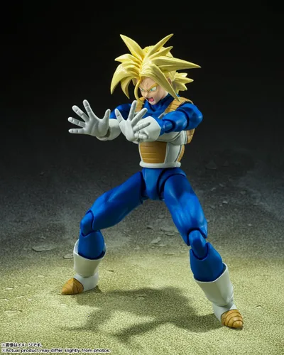 Vista 7 de TAMASHII NATIONS - Dragon Ball Z - Super Saiyan Trunks -Poder Super Latente Infinito- Figura de acción S.H.Figuarts Super Saiyan Trunks -Infinite