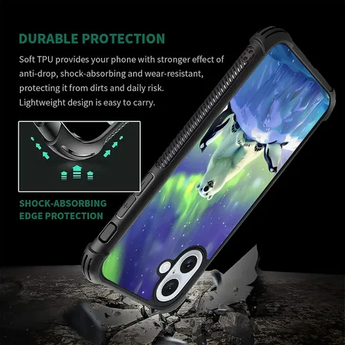 Vista 480 de Funda compatible con iPhone 15, diseño de elefantes africanos, diseño increíble a prueba de golpes, antiarañazos, carcasa trasera de policarbonato