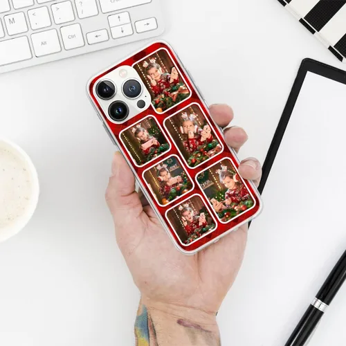 Vista 6 de CUBICER Fundas personalizadas para teléfono, fotos de aniversario personalizadas, a prueba de golpes, regalos de boda para mujeres, hombres