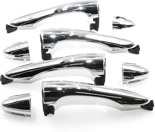 Vista 2 de 8 unids delantero trasero exterior cromo manija de puerta conjunto para Kia Sportage 2011 2016