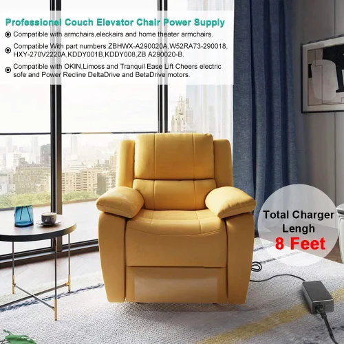 Vista 2 de HKY - Adaptador de CA de 29 V compatible con KD Kaidi Kddy008B, silla elevadora eléctrica reclinable eléctrica Limoss Okin Motion Pride CTLDC1582