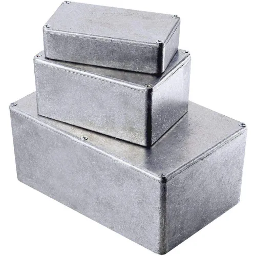 Vista 3 de Hammond Manufacturing 1590B DIECAST Caja 4.4X2.3X1.1 Plateado