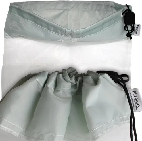 Vista 2 de Bolsa de nailon de repuesto para limpieza de desechos de piscina, 15 x 24.5 pulgadas, limpiador de piscinas de hojas de 100 micrones, bolsa de malla