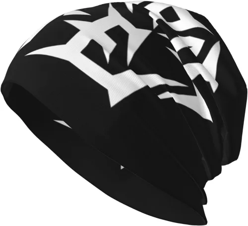 Vista 2 de Municipal Band Waste Soft Warm Hat Hombres Mujeres Skull Hat Knit Caps Negro, Negro