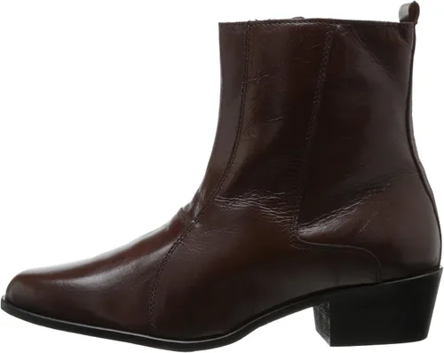 Vista 7 de Stacy Adams Santos - Botas con cremallera lateral para hombre, cuero negro