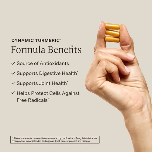 Vista 2 de Stonehenge Health Cúrcuma Dinámica con Curcumina y Jengibre - Alta Potencia - 1,650 mg de Cúrcuma con 95% de Curcuminoides y BioPerine, 90 Cápsulas