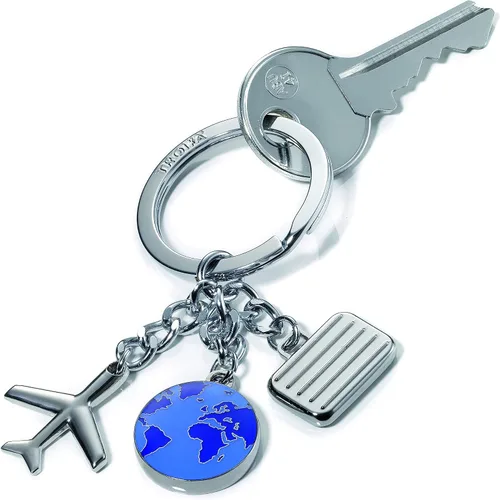 Vista 10 de Troika Llavero de cadena de patente con 6 anillos (KR1060MA)