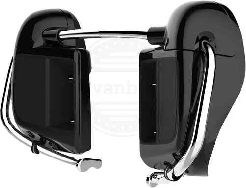 Vista 6 de Moto Onfire Lower Fairings - Cápsulas de altavoz para Harley Touring 2014+ - Negro vívido, 6.5 pulgadas