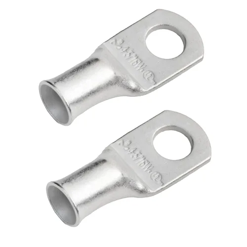 Vista 23 de SELTERM 5 piezas terminales de cable de cobre estañado 1/0 AWG perno de 1/2", extremos de cable de batería, terminales de anillo, conectores