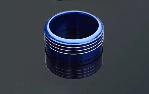 Vista 8 de 3 cubiertas iJDMTOY para ruedas de control de climatizador manual, de aluminio anodizado, Azul