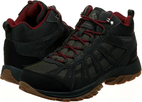 Vista 2 de Columbia Tenis de senderismo impermeables Redmond II Mid para hombre, Bm0168464 Collegiate Navy Bright Gold