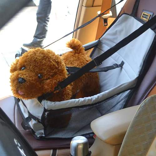 Vista 3 de suyi Bolsa de transporte portátil impermeable y transpirable para asiento de automóvil para mascotas, protector de automóvil, protector