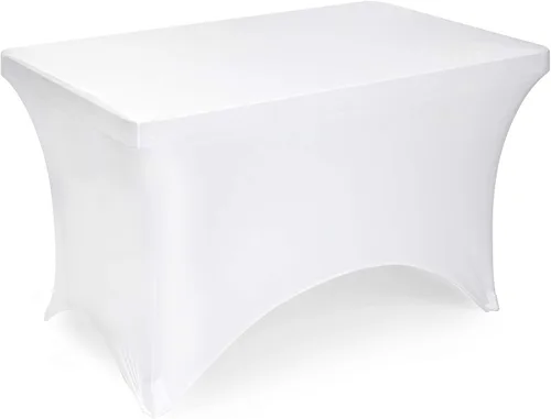 Vista 23 de Lann's Linens mantel ajustado rectangular de licra, varios colores y tamaños disponibles.