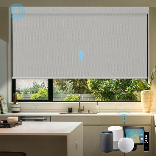 Vista 14 de SmartWings Persianas motorizadas con control remoto para ventanas, persianas enrollables Matter 100% opacas, automáticas, eléctricas inteligentes