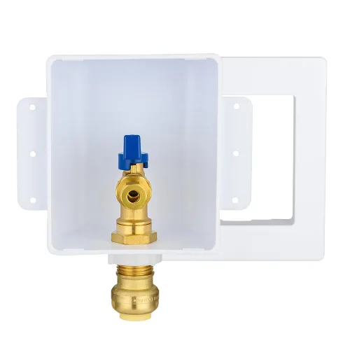 Vista 9 de EFIELD Premium Ice Maker Outlet Box,1/2-Inch Sweat (MIP) Inlet with Installed 1/4-Turn Ball Valve (Mip),(IM032) (Pack of 2)