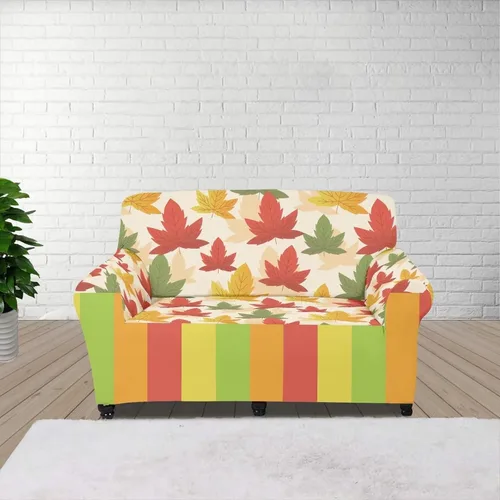 Vista 89 de Funda de sofá con diseño de árbol de bandera estadounidense para sofás y sofás, decoración navideña, funda antideslizante para sofá de 1 cojín