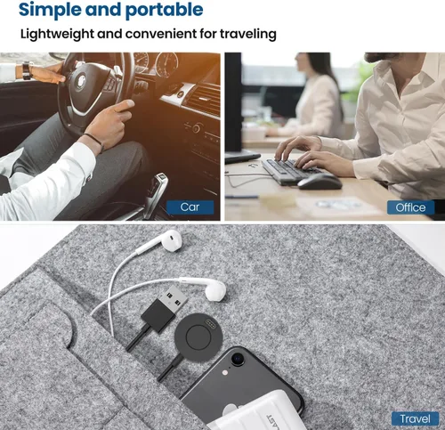 Vista 6 de Paquete de 2 cargadores compatibles con cargador solar Garmin Instinct E 3 2S 2 2X, estación de carga portátil de repuesto y cable USB de 3.3 pies