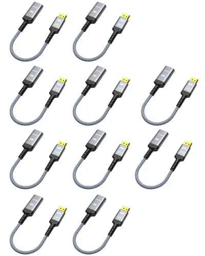 Vista 12 de Highwings Adaptador DisplayPort a HDMI de 4K, Cable Convertidor Adaptador DP a HDMI Unidireccional Macho a Hembra, Adaptador HDMI Compatible