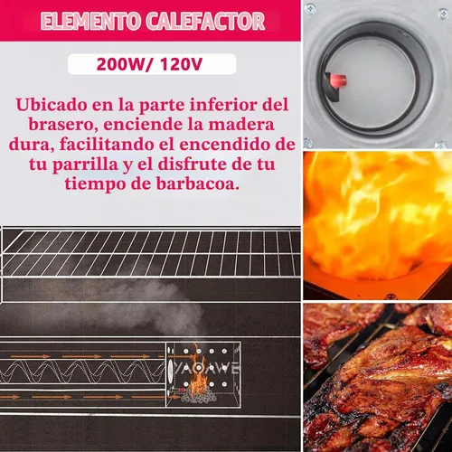 Vista 6 de Paquete de 2 encendedores de barra caliente compatibles con parrilla de pellets de madera Pit Boss y Camp Chef, el kit de elementos calefactores