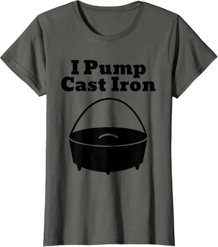 Vista 50 de I Pump - Camiseta de hierro fundido para cocinar al horno holandés