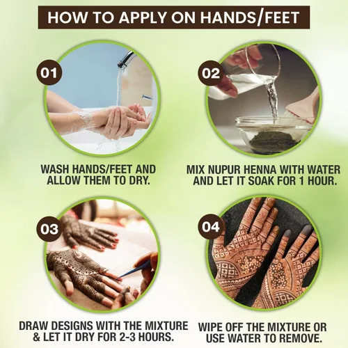 Vista 6 de Godrej Nupur Henna Mehndi 17.64 oz (17.64 onzas) Paquete de 1