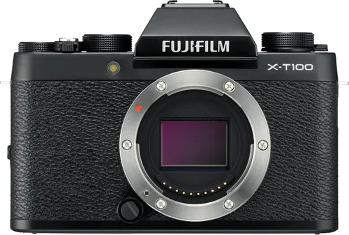 Vista 2 de Fujifilm X-T100 con kit de lente XC15-45mm Cámara digital sin espejo color plateado oscuro X-T100 con lente XC15-45mmF3.5-5.6 OIS PZ