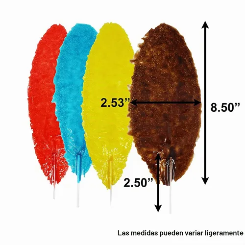 Vista 6 de Paletas Slaps, sabor mango, sandía y tamarindo azul, paquetes de 10 piezas cada uno, 30 piezas en total. 300 gramos