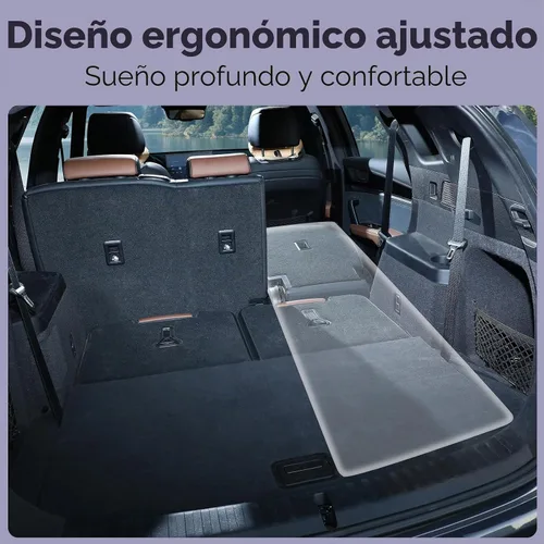 Vista 8 de Eooqi Colchón inflable del aire del coche para la cama del asiento trasero