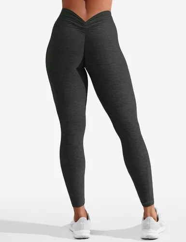 Vista 4 de YEOREO Daze - Leggings de entrenamiento con espalda en V para mujer, leggings de cintura alta, pantalones de yoga para gimnasio