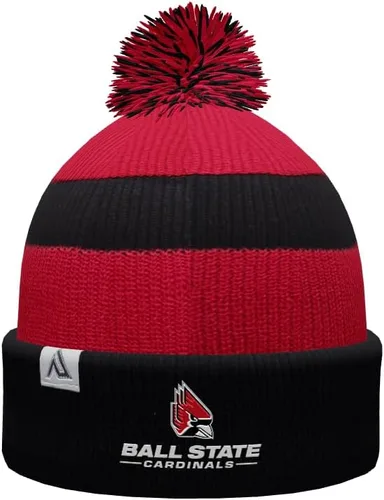 Vista 10 de NCAA Prime - Gorro de punto de invierno con pompón plegable
