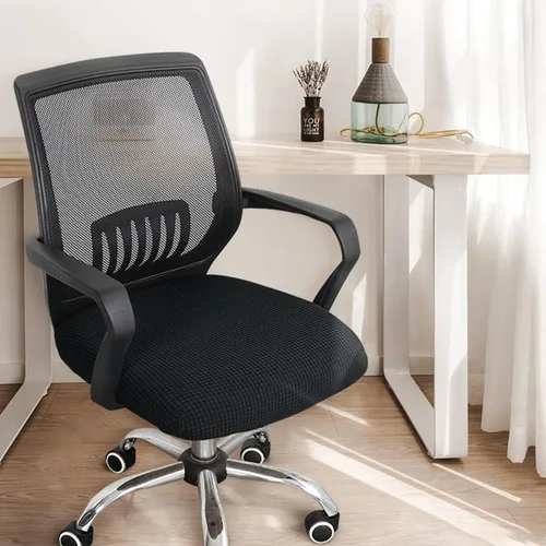 Vista 2 de Yikko Fundas para Silla de Oficina, Fundas Elásticas de Spandex para Silla de Computadora, Ajuste Súper para Asiento de Escritorio, Funda Protectora
